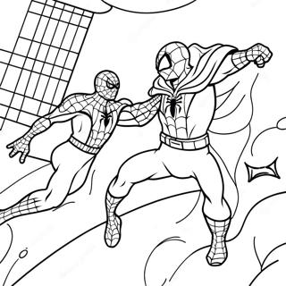 Spiderman Vs Mysterio Coloring Page 112448-48595