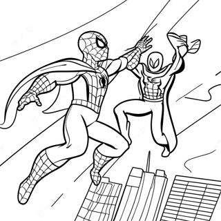 Spiderman Vs Mysterio Coloring Page 112448-48596