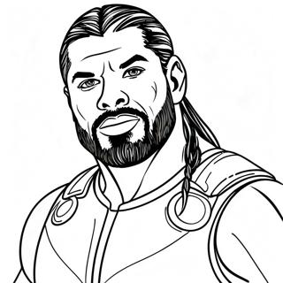 Roman Reigns Coloring Pages