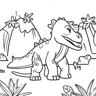 Exciting Camp Cretaceous Coloring Page 112576-48691