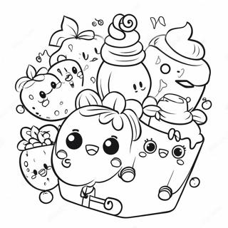 Colorful Shopkins Shopping Spree Coloring Page 11257-2503