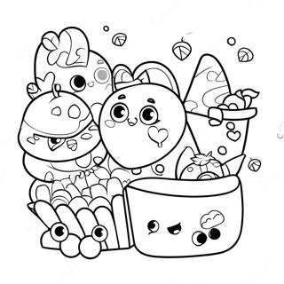 Colorful Shopkins Shopping Spree Coloring Page 11257-2504