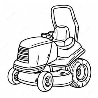 Cute Lawn Mower Coloring Page 112600-48703