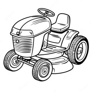 Vintage Lawn Mower Coloring Page 112602 48709