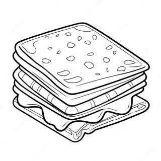 Delicious S Mores Treat Coloring Page 112625-48721