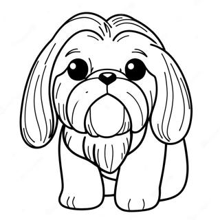 Shih Tzu Coloring Pages