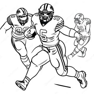 Saquon Barkley In Action Coloring Page 112883-49045