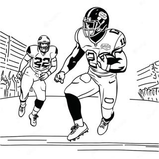 Saquon Barkley In Action Coloring Page 112883-49048