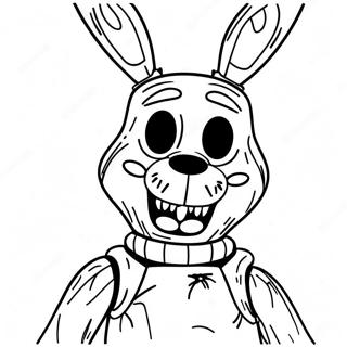 Withered Bonnie With Scary Eyes Coloring Page 112936 48972