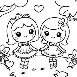 Lalaloopsy Friends In A Garden Coloring Page 112962-48990