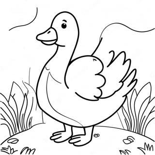 Goose Coloring Page 113011-49140