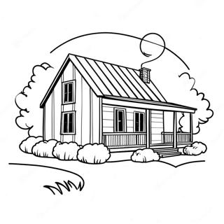 Farmhouse Coloring Page 113063-49178