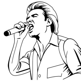 Singer Coloring Pages