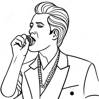 Singer Coloring Page 113114-49219