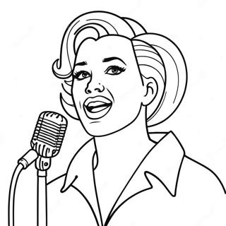 Singer Coloring Page 113114-49220