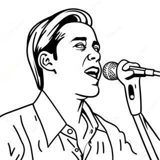 Famous Singer In Concert Coloring Page 113115-49222