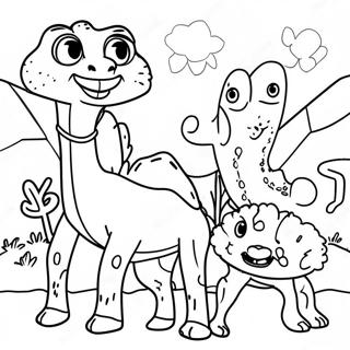 Playful Desert Animals Coloring Page 113142-49252