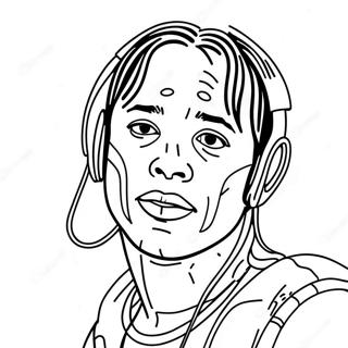 Travis Scott Coloring Page 113190-49278