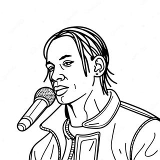 Travis Scott Coloring Page 113190-49279