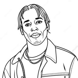 Travis Scott Coloring Page 113190-49280