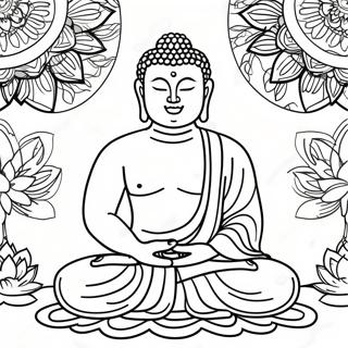 Buddha Coloring Pages