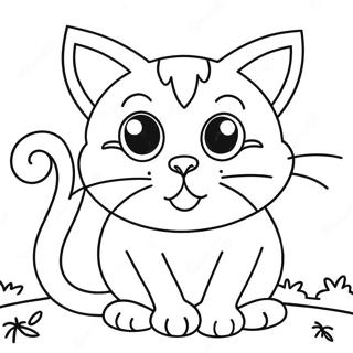 Halloween Black Cat Coloring Page 113242-49318