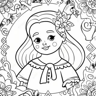 Festive Loteria Characters Coloring Page 113271-49349