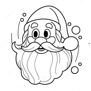 Joyful Santa Countdown Coloring Page 113296-49365