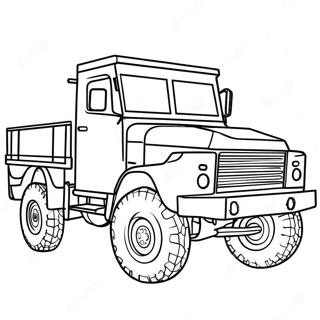 Army Truck Coloring Page 113345-49398