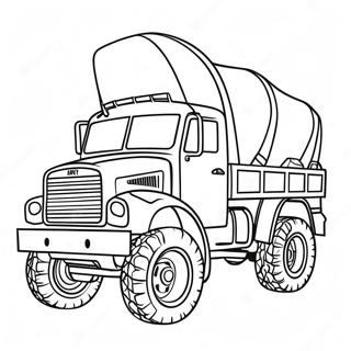 Army Truck Coloring Page 113345-49399