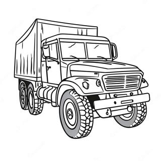 Military Army Truck Coloring Page 113346-49404