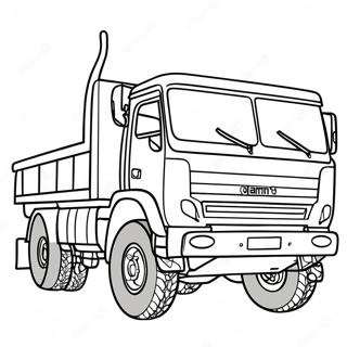 Heavy Duty Army Truck Coloring Page 113348-49410