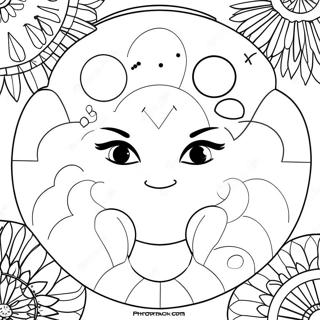 Moon Phases Coloring Page 113396-49440