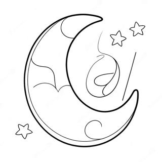 Crescent Moon Coloring Page 113397-49441