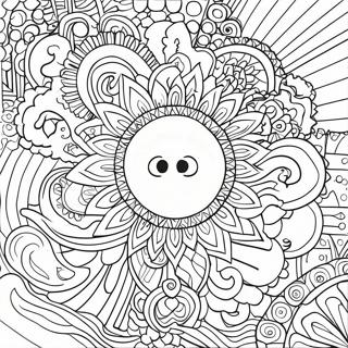 Vibrant Chakra Energy Flow Coloring Page 113553-49570