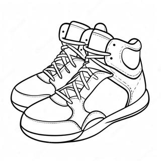 Basketball Shoes Coloring Pages