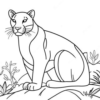 Puma Coloring Page 113653-49639