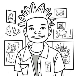 Basquiat Coloring Page 113679-49657