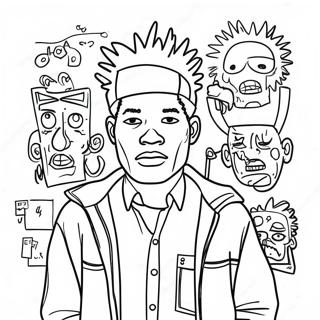 Basquiat Coloring Page 113679-49659