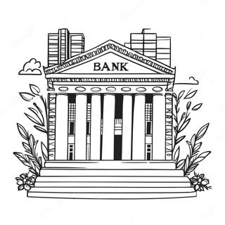 Bank Coloring Pages