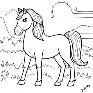 Girl Horse Coloring Pages