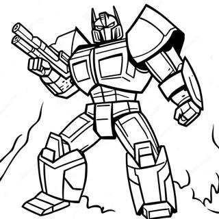 Transformers Megatron Battle Coloring Page 113783-49741