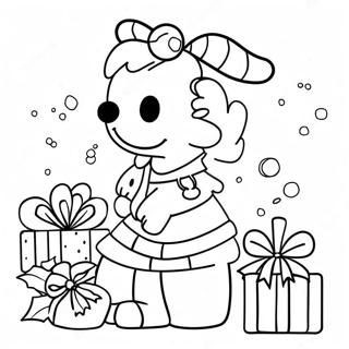 Preppy Christmas Coloring Page 113808-49757