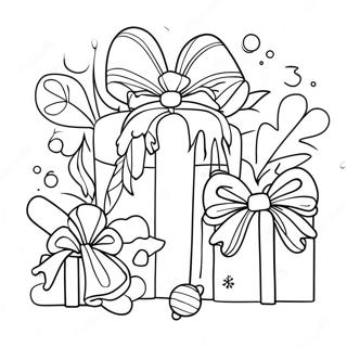 Preppy Christmas Coloring Page 113808-49758