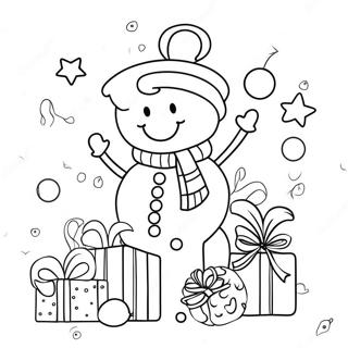 Preppy Christmas Coloring Page 113808-49759