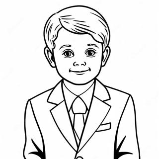 Communion Boy In Suit Coloring Page 113915-49849