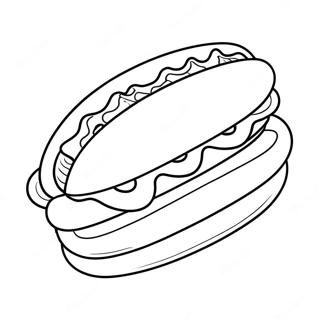 Hot Dog Coloring Pages