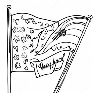 Hispanic Heritage Month Flags Coloring Pages