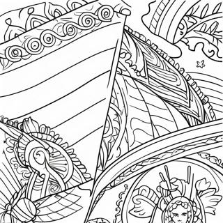 Traditional Hispanic Heritage Flags Coloring Page 114196-50071