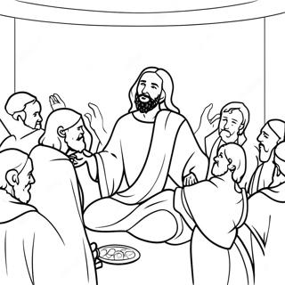 Jesus Heals Coloring Pages